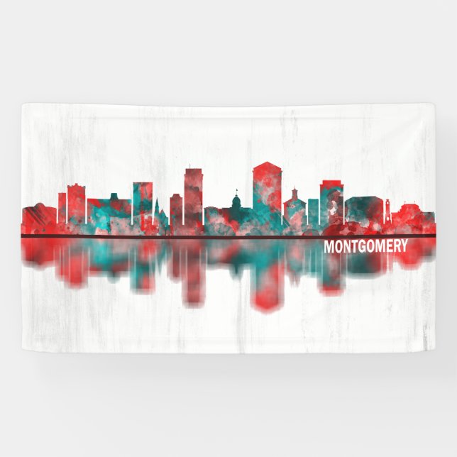 Montgomery Alabama Skyline Banner (Horizontal)