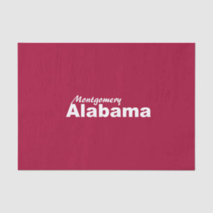 Montgomery, Alabama Tissue Paper