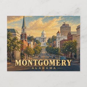 Montgomery Alabama Vintage Travel Postcard
