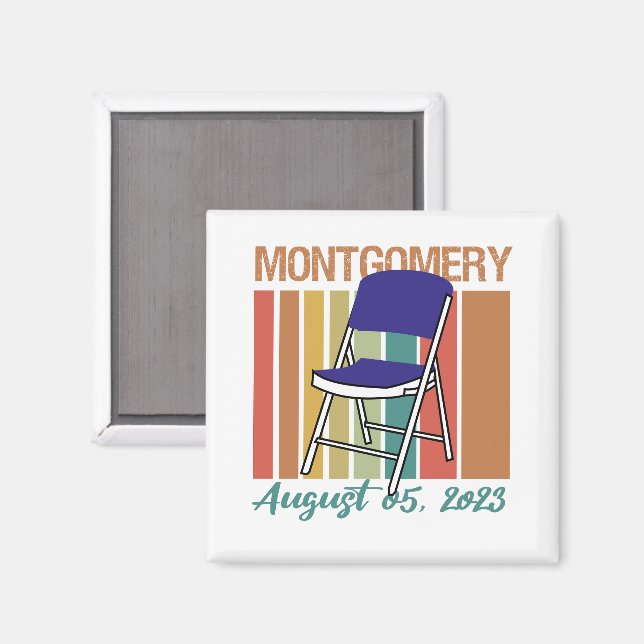 Montgomery Brawl Folding Chair August 5 2023 Magnet (Front/Back)