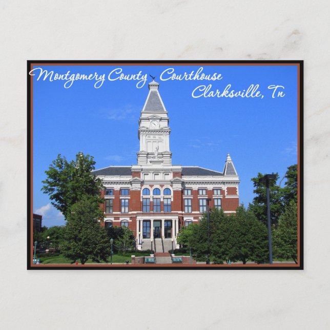 Montgomery County Courthouse - Clarksville, TN Postcard (Front)