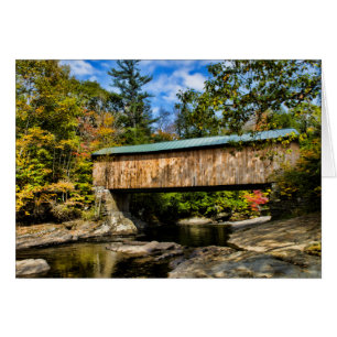 Montgomery Covered Bridge with fall foliage
