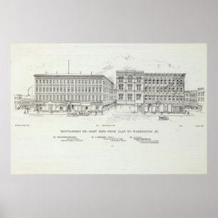 Montgomery East side Clay and Washington Poster