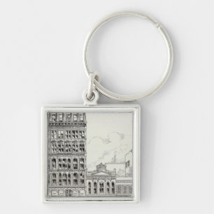 Montgomery East side Pine and California Key Ring