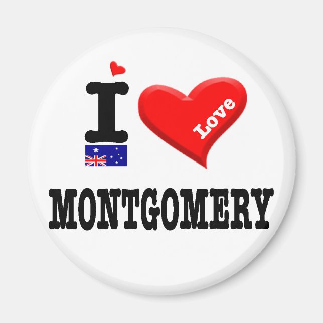 MONTGOMERY - I Love Magnet (Front)