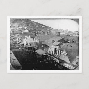 Montgomery Street San Francisco California 1850 Postcard
