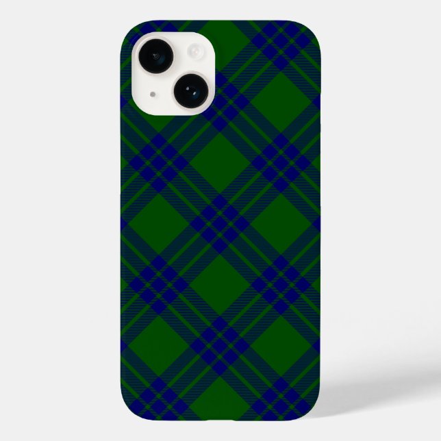 Montgomery tartan green blue plaid Case-Mate iPhone case (Back)