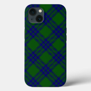 Montgomery tartan green blue plaid iPhone 13 case