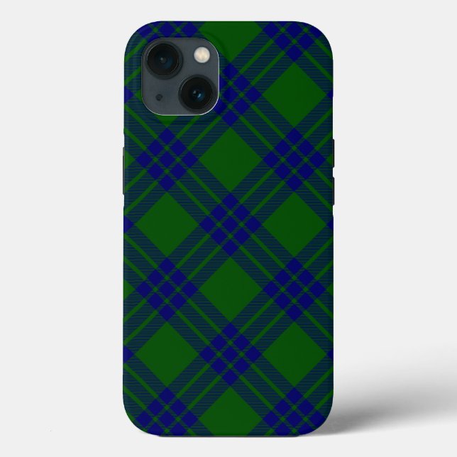 Montgomery tartan green blue plaid Case-Mate iPhone case (Back)