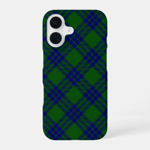 Montgomery tartan green blue plaid iPhone 16 case