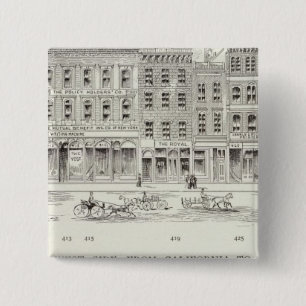 Montgomery West side California and Sacramento 15 Cm Square Badge