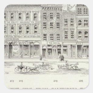 Montgomery West side California and Sacramento Square Sticker