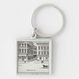 Montgomery West side Clay and Washington Key Ring