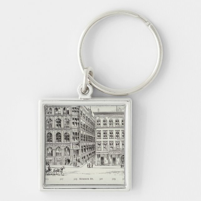 Montgomery West side Pine and California Key Ring (Front)