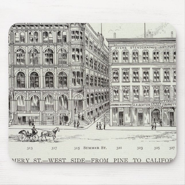 Montgomery West side Pine and California Mouse Pad (Front)