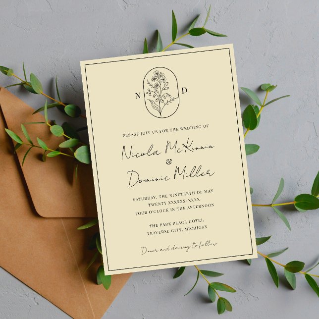Month Flower | May | Fully Customise Wedding Invitation (Creator Uploaded)