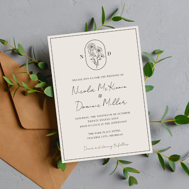 Month Flower | October | Fully Customise Wedding Invitation (Creator Uploaded)
