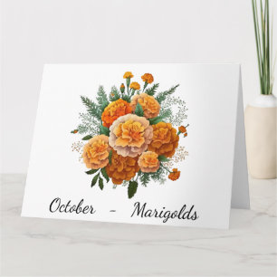 Month of October Birthday Card