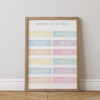 Month of the Year Poster