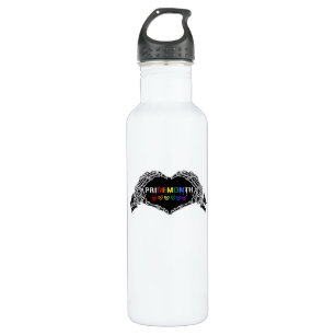 Month Skeleton Heart Hands LGBTQIA  710 Ml Water Bottle