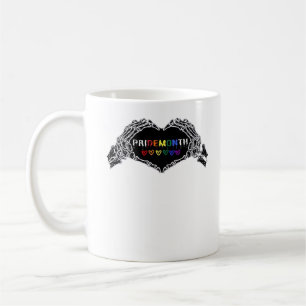 Month Skeleton Heart Hands LGBTQIA Coffee Mug