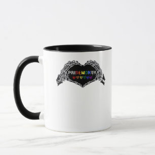 Month Skeleton Heart Hands LGBTQIA Mug