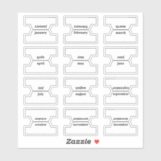 Monthly Index Tab Journal Divider Planner Foldable