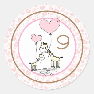 Monthly Infant Milestone Classic Round Sticker
