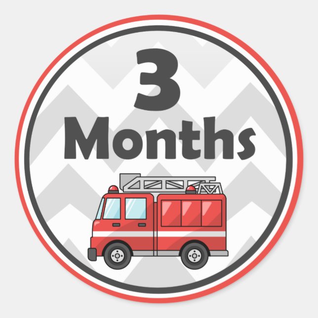 Monthly Milestone Stickers - Baby Month to Month (Front)