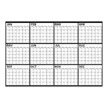 Monthly Undated Minimalist Wall Planner Calendar