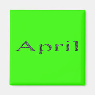 Months of the Year - April Magnet