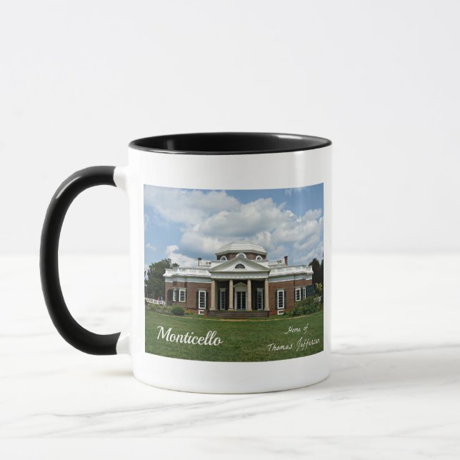 Monticello, Home of Thomas Jefferson Mug (Left)