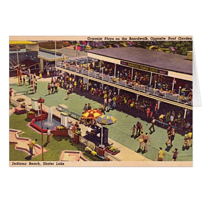 Monticello Indiana Lake Shafer 1950 Amusement Park (Front Horizontal)