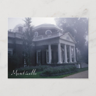 Monticello Thomas Jefferson's Home Postcard