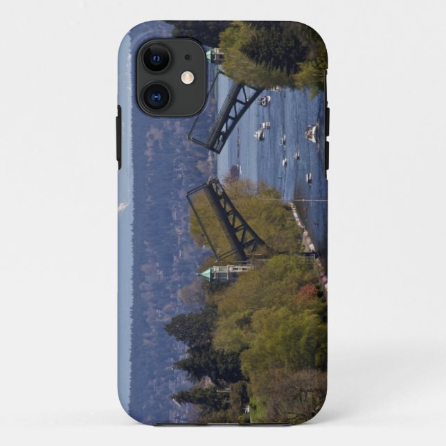 Montlake Bridge and Cascade Mountains Case-Mate iPhone Case (Back)