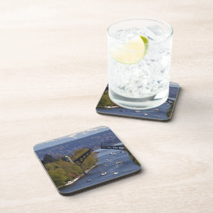 Montlake Bridge and Cascade Mountains Coaster