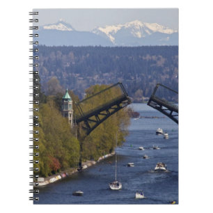 Montlake Bridge and Cascade Mountains Notebook