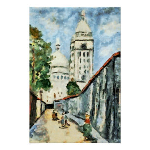 Montmartre and the Sacré-Coeur in light Poster