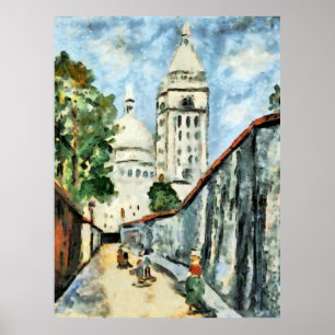 Montmartre and the Sacré-Coeur in light Poster