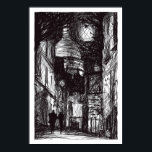 Montmartre I Poster<br><div class="desc">Montmartre series original illustration Paris,  Montmartre,  Sacre-Coeur</div>
