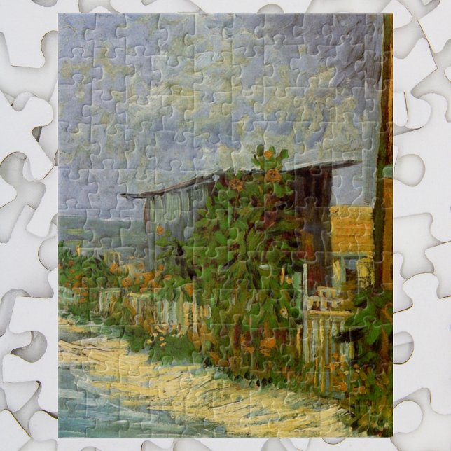 Montmartre Path and Sunflowers by Vincent van Gogh Jigsaw Puzzle (Creator Uploaded)