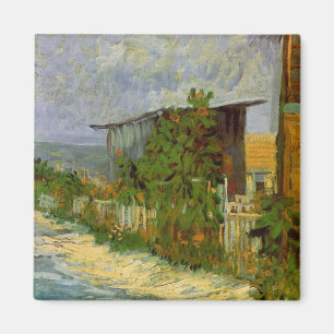 Montmartre Path and Sunflowers by Vincent van Gogh Magnet