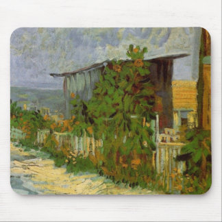 Montmartre Path and Sunflowers by Vincent van Gogh Mouse Pad