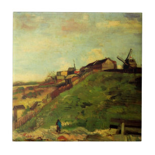 Montmartre: Quarry, the Mills by Vincent van Gogh Ceramic Tile