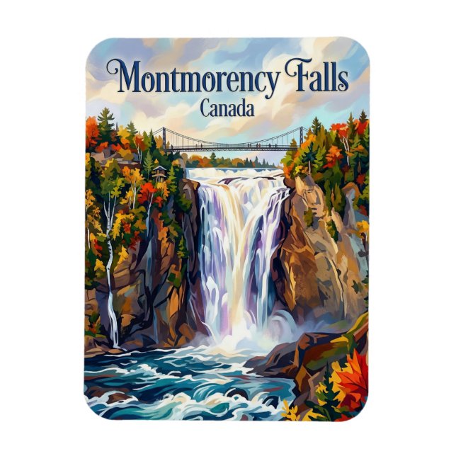 Montmorency Falls Canada Magnet (Vertical)
