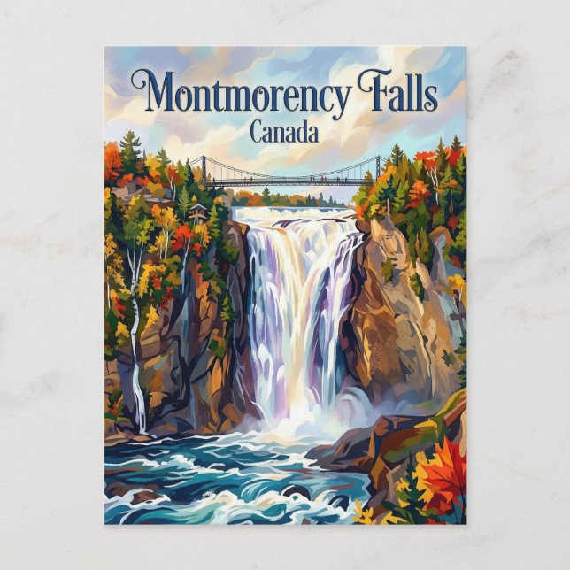 Montmorency Falls Canada Postcard (Front)