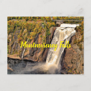 Montmorency Falls Canada stylised Postcard