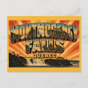 Montmorency Falls Quebec Natural Wonder Postcard