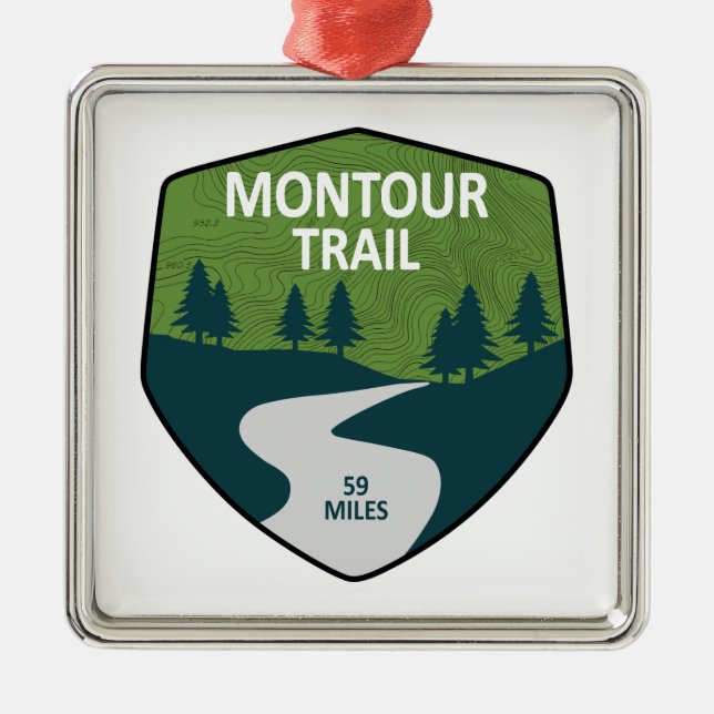 Montour Trail Metal Ornament (Front)