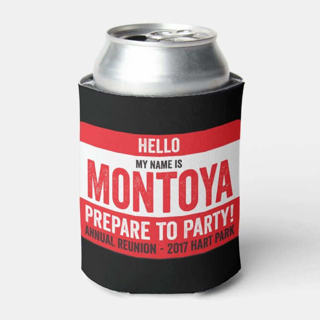 Montoya Reunion 2017 - Prepare to Party! Cooler (Can Front)